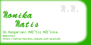 monika matis business card